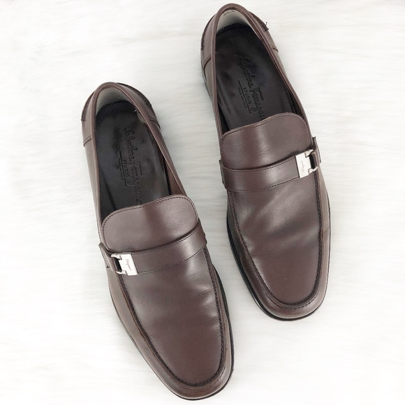 Salvatore Ferragamo Brown Leather Loafers main image 7